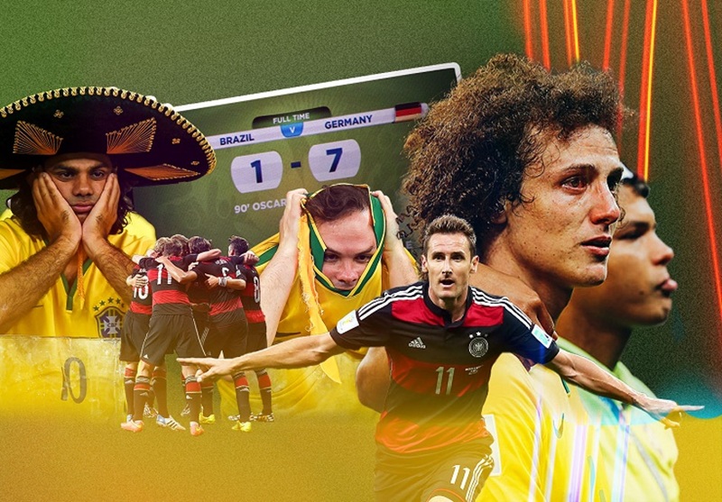 Giọt nước mắt cay đắng của cổ động viên Brazil trong trận thua chấn động 1-7 trước đội tuyển Đức.